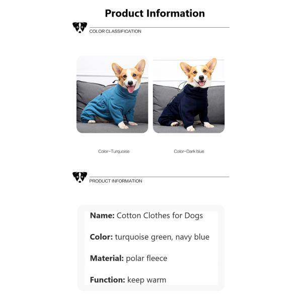 Clothes for Pets Large and Small Puppy Dog Winter Sweater Dress Made of Polar Fleece