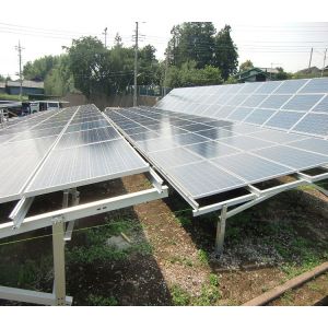 Hot Dip Galvanized Ground Solar Mounting Bracket High Power Output