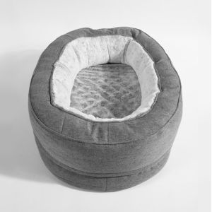 Round Extra Large Pet Bed For Puppy And Kitten With Slip-Resistant Bottom