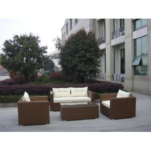 4pcs PE wicker patio sofas