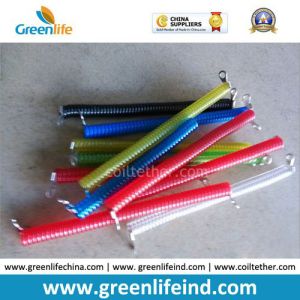 China Safety Belt Long Rentention Coil Lanyard Rope W/Metal Hook on sale