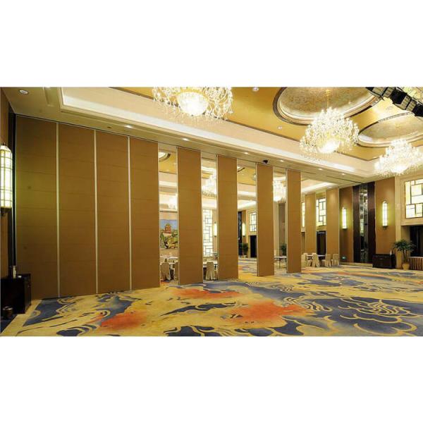 Banquet Hall MDF Operable Panel Partitions , Conference Room Partitions On