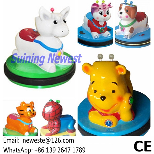 Children Coin Operated Game Machine Small Battery Animal Bumper Cars