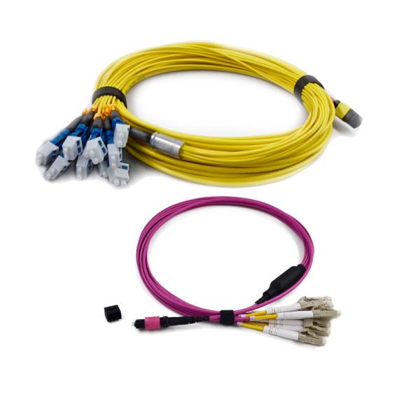 Buy 3.0mm G657A1 MPO MTP Fiber Optic Patch Cord with ≤0.35dB Low Insertion Loss and APC≥65dB for Data Center at wholesale prices