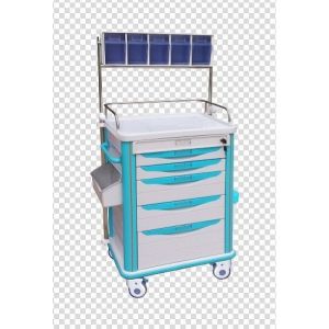Quality 625 X 475 X 920mm ABS Anesthesia Trolley Instrument for sale