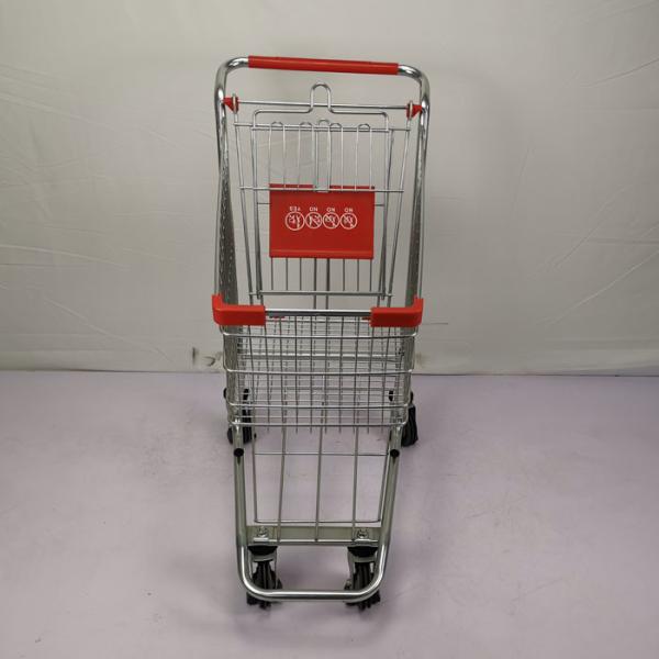 60L American Style Steel Shopping Cart Q195 Steel Chain Retail Shopping Trolley