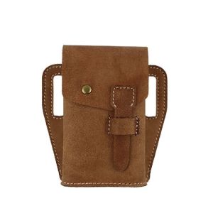 China Casual Retro Leather Outdoor Sport Phone Bag For Men on sale