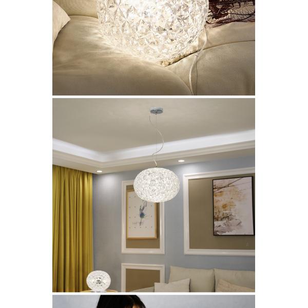 Post Modern Living room Acrylic Oval Ball Chandelier Bedroom Planet Suspension Lamp(WH-MI-385)