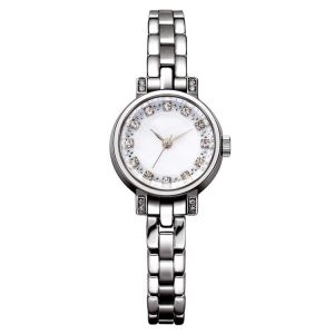 China ODM Diamond Style Quartz Watch , Multipattern Real Diamond Watch Womens on sale