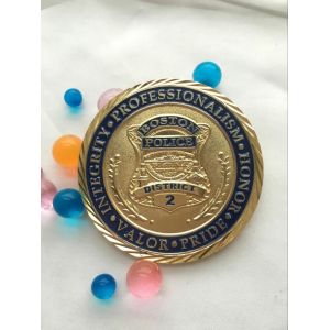 Coin Manufacturer Souvenir Metal Custom Police Challenge Coin