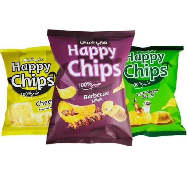 Buy Custom Food Popcorn Potato Chips three side seal pouch for Snack at wholesale prices