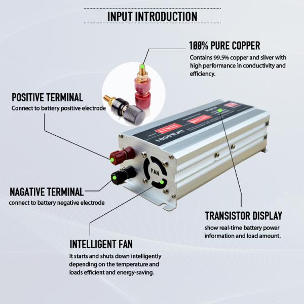 Quality genuine HANFONG PDA Series Power Inverter DC 9.5V-15.5V 1000W Inversor de la energía, inversor, solarinverter,