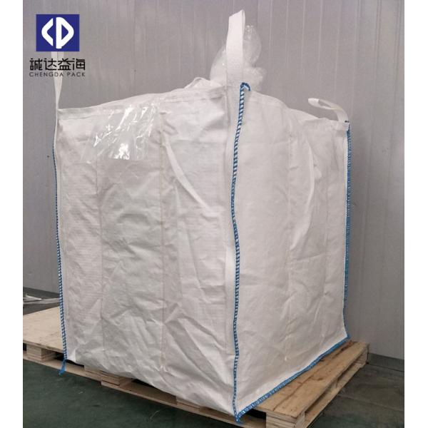 Buy Chemical Jumbo Bulk Bags 1 Ton Container Big Bag Top Spout 40 X 50cm White Color at wholesale prices
