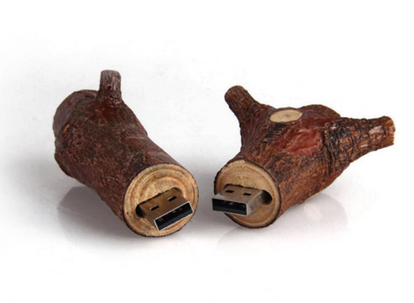 Novetly 2.0 tree branch Wooden USB Flash Drive promotional 4GB 8GB 16GB 32GB