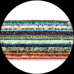 Origin Necklaces Gems Bead Prehnite Lapiz Lazuli Mini Faceted Loose Bead Strands