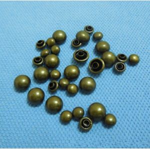 new fashion high quality Metal Stars Belt double 8/6/5mm mushroom cap rivet