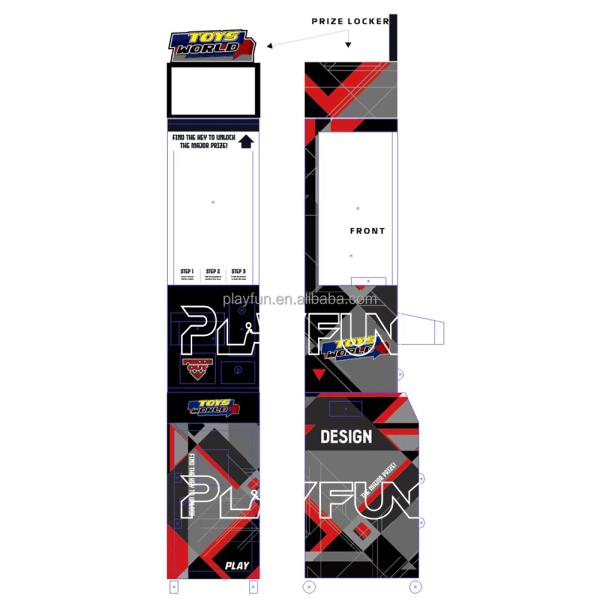 Playfun Games Coin Operated Arcade Games Crane Vending Prize Gifts Jackpot Box Toys World Mini Claw Machine with Bill Acceptor