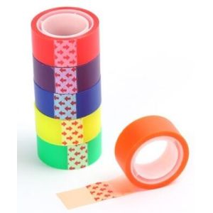 Stationery printed logo bopp packing tape adhesive,OEM/ODM custom printed washi