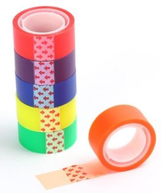 Stationery printed logo bopp packing tape adhesive,OEM/ODM custom printed washi