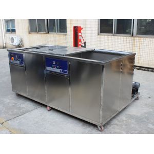Heating Internal exchanger tube Professional Ultrasonic Cleaner with 2 chambers
