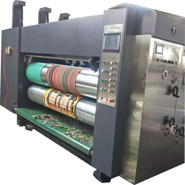 Buy Full Automatic Cardboard Flexo Ink Printer Slotting Die-cutter Machine at wholesale prices