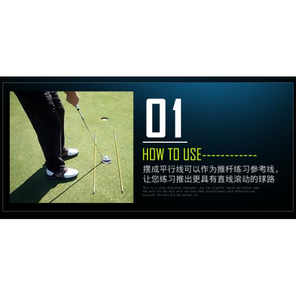 folded golf alignment stick , folding golf alignment sticks , two-double golf training aid