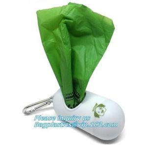 China Compostable Bag For Dog Poop Drawstring Holder Custom Dogs Poop Bag Dispenser, Scented Dog Poop Bag Compostable Puppies on sale