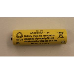 1.2V Cylindrical NICD Rechargeable Batteries AA900mAh UL