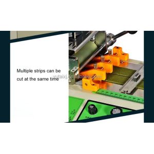 Continuous Operation Leather Strip Cutting Machine Adjustable Long Lasting