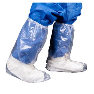 Disposable Use Transparent Or Colored PE Boot Cover Waterproof Anti Slip for