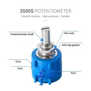 BONENS Ip67 Rating Waterproof Potentiometer Linear Accuracy 0.25% Wxd 3590s