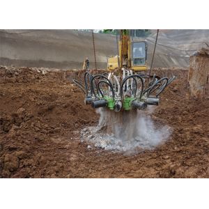 Hydraulic Concrete Pile Breakers And Cutters Cutting Round Piles