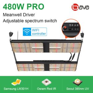 Bavagreen 480W LED SAMSUNG Board LM301H 4x4 Dimmable Full Spectrum