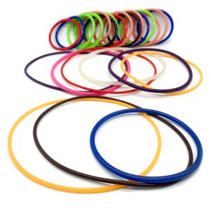 Factory Low Rate Rubber Seals 60 Shore A Colored Silicone Rubber O Rings