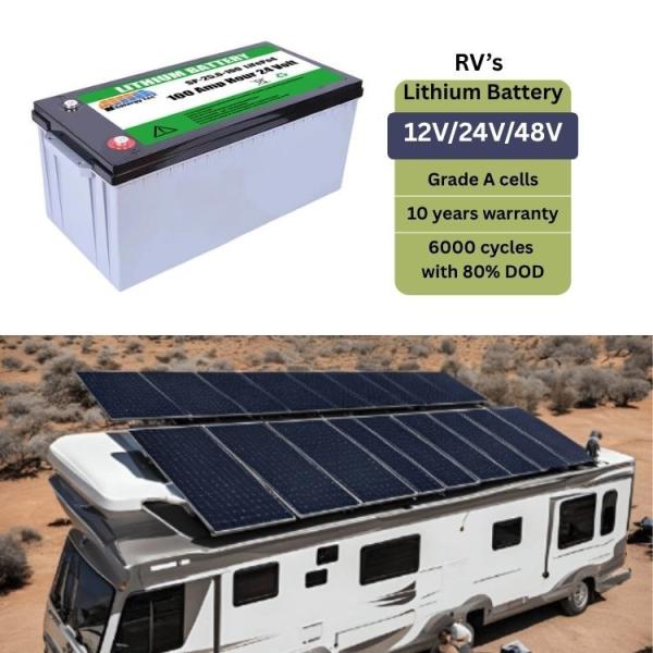 Buy Off Grid Use 200Ah 12V RV Lithium Battery High Capacity Long Cycle Life at wholesale prices