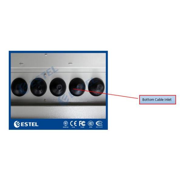 Professional PDU IP55 Outdoor Telecom Cabinet Grey Color 1800X900X900 mm