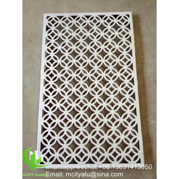 Laser Cut Pattern Aluminum Cladding Panel with Powder Coated Surface and Customizable Design