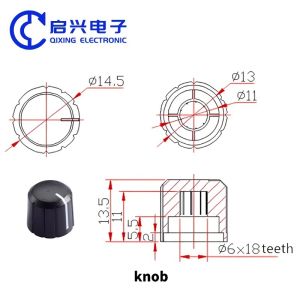 Advanced Production Equipment Potentiometer Knob for Electric Guitar Volume Tone
