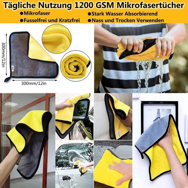 Drill Brush Set for Cleaning - Power Scrubber Brush Towel Kit with Extend Attachment for Car View More