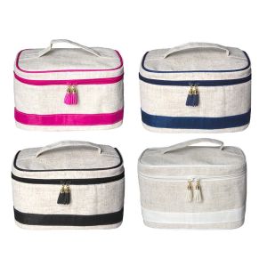 Linen train case