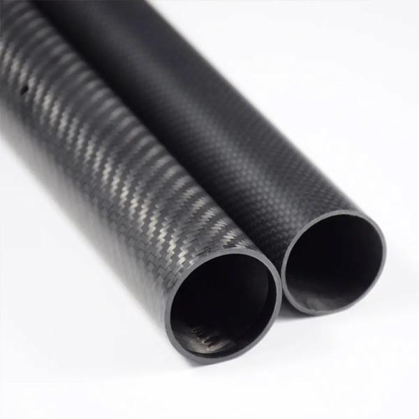 Carbon Fiber Tube 25mm x 23mm x 500mm 3K Roll Wrapped 100% Carbon Fiber Tube