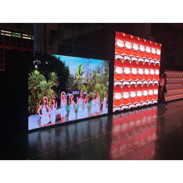 Indoor Concert LED Screens / Flexible LED Video Screen High Definition 80mmx480mm