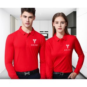 Uniform Work Polo T Shirts Modern Fashion Design Unisex Garments Launderable
