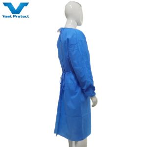 Long Sleeve Level 3 SMS Fabric Anti Static CE Waterproof Disposable Isolation