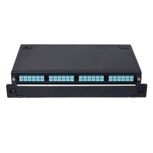 China Fiber Optical MTP MPO Optical Fiber Patch Cord OM4 FTTH LC Quad Adapter Max Modular on sale China Fiber Optical MTP MPO Optical Fiber Patch Cord OM4 FTTH LC Quad Adapter Max Modular on sale