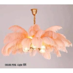 DIY Ostrich Feather Lamp