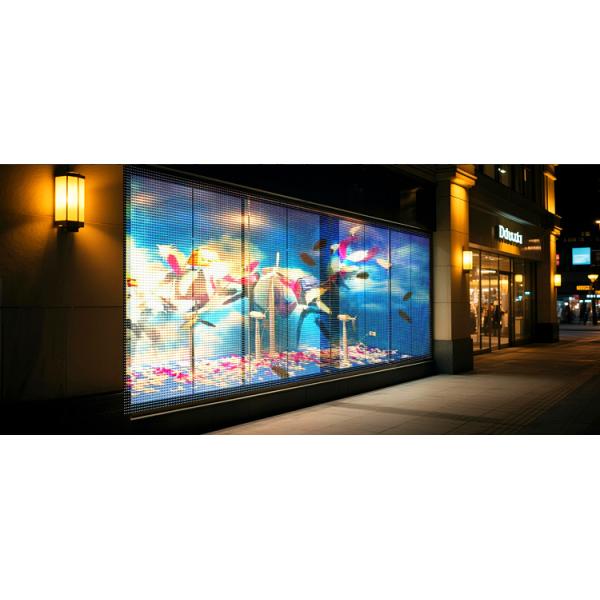 Buy Grille Full Color ICE LED Screen 1500CD P3.9 Electronic Advertising Display Screen at wholesale prices