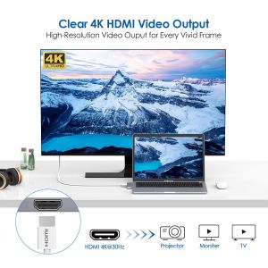 7 in 1 Dual Type-C Docking Station Thunderbolt 3 Hub for 2016/2017/2018 MacBook