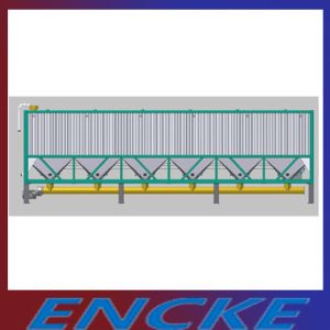 Pressure Relief Valve Portable 57CBM Horizontal Cement Silo