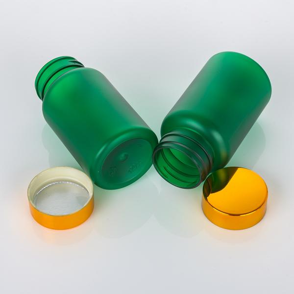 Provide PET Pharmaceutical Green Pill Tablet Packaging Bottle Container for Clear Frosted Plastic Vitamin Capsule Bottle